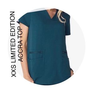 FIGS SCRUB CARIBBEAN BLUE XXS